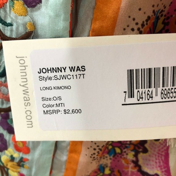 💃🏻SOLD💃🏻Johnny Was Limited Ed Silk Long Kimono - Picture 7 of 7